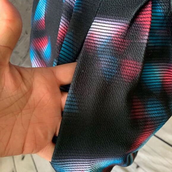 🔮 LULA ROE | Colorful Triangle Fit & Flare Dress Size Medium - Picture 2 of 4